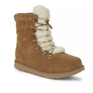 UGG Kids Chestnut Viki Waterproof Suede Boot